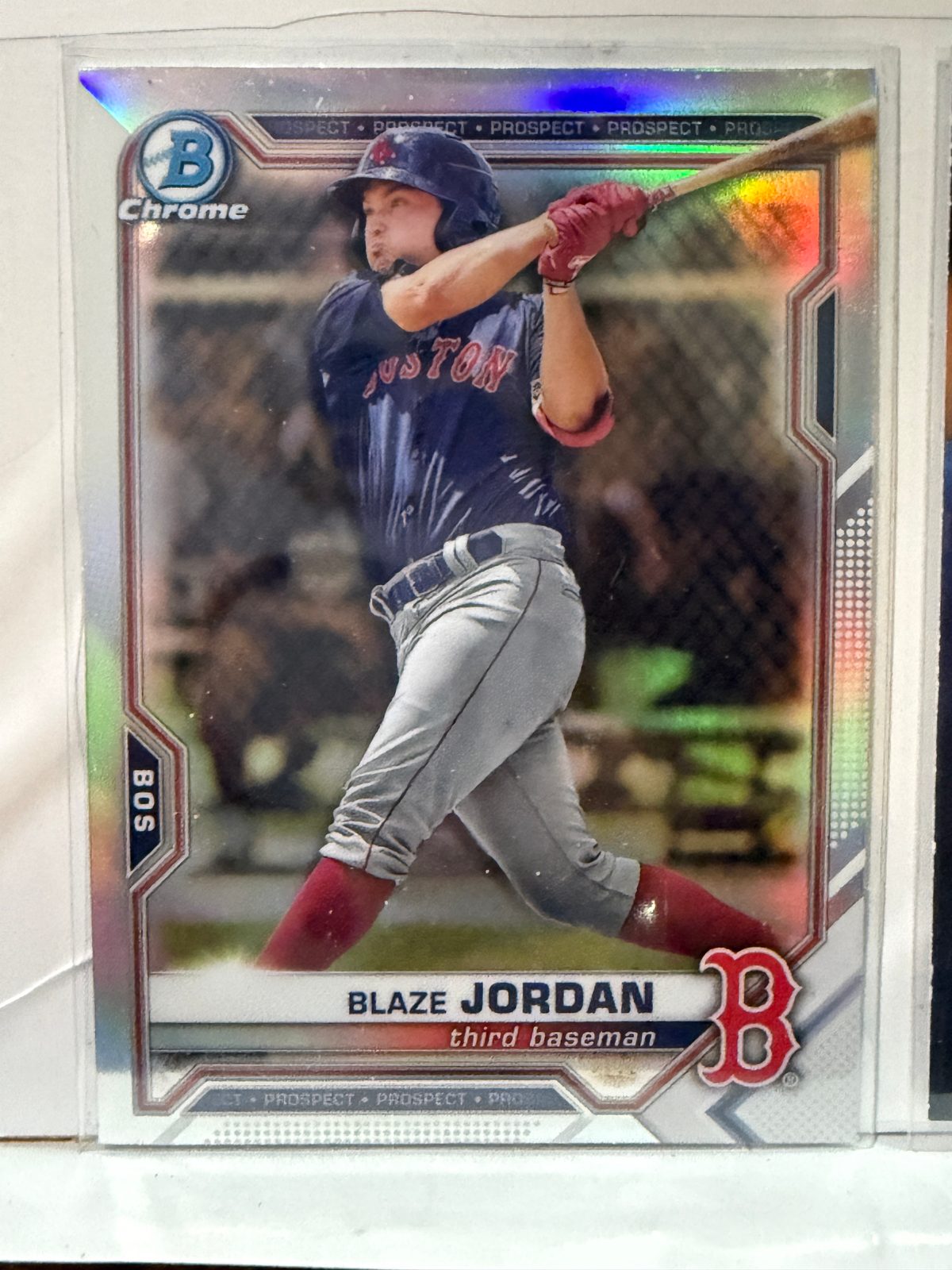 2021 Bowman Chrome #BDC-182 Blaze Jordan — front