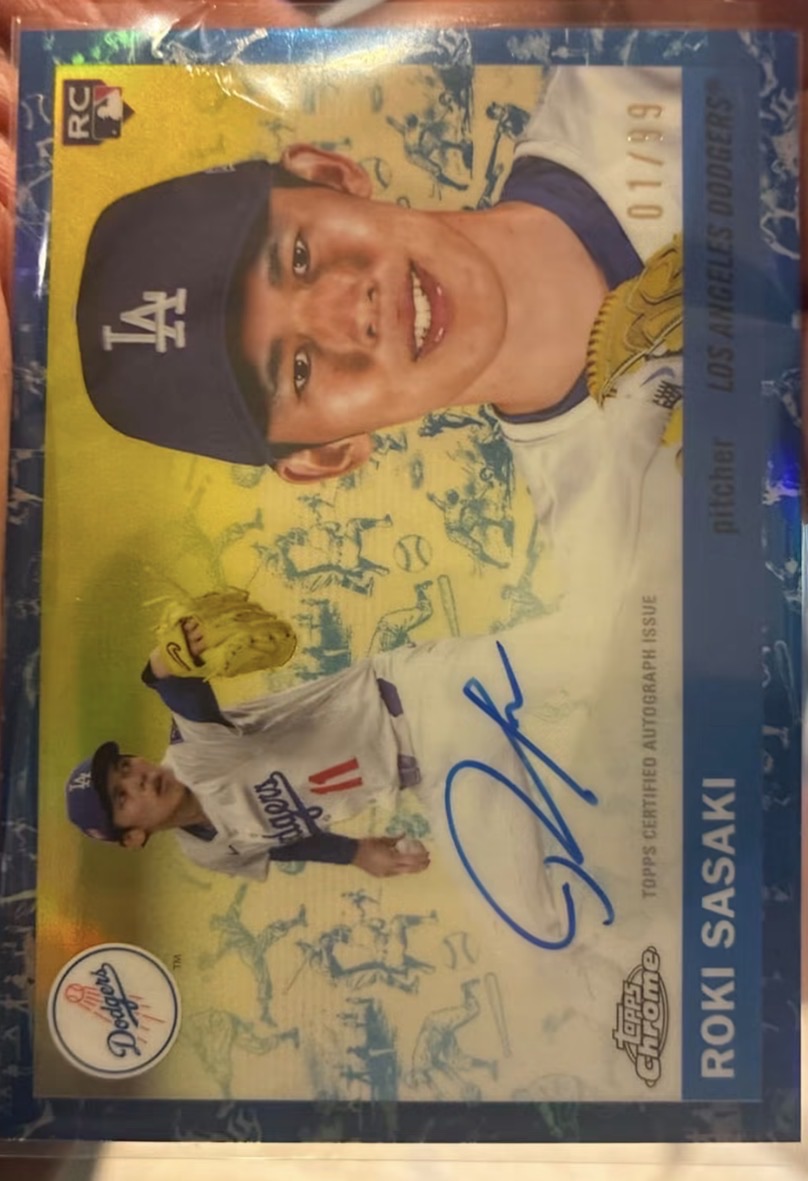 2025 Topps Chrome Platinum #239 Roki Sasaki — front