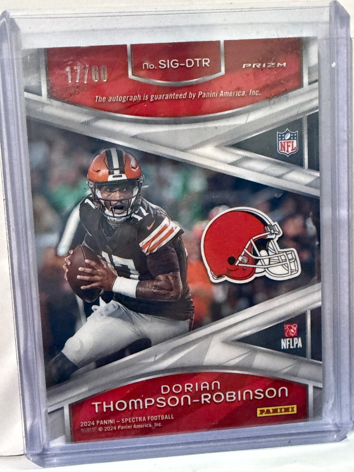 2024 Panini Spectra Football SIG-DTR Dorian Thompson-Robinson — front
