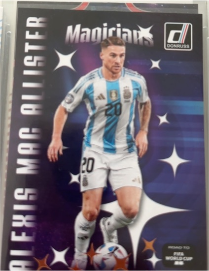 2025-26 Donruss Road to FIFA World Cup Magicians #7 Alexis Mac Allister — front