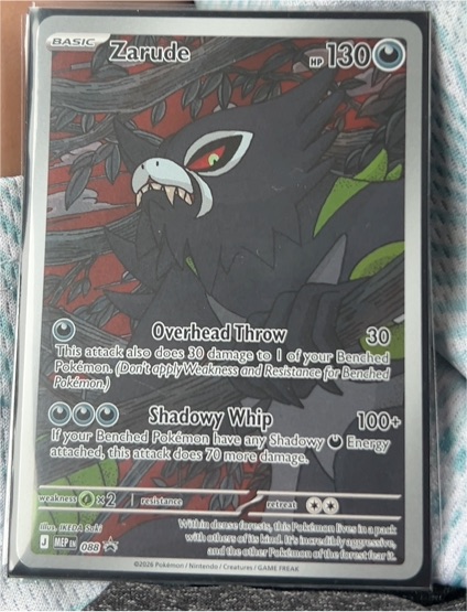 2020 Pokémon #088 Zarude Pitch Black Promo — front