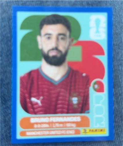 2026 Panini FIFA World Cup Sticker #POR 10 Bruno Fernandes — front