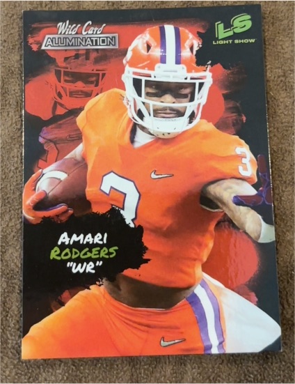 2021 Wild Card Alumination #LS-43 Amari Rodgers — front