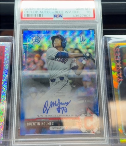 2017 Bowman Chrome Draft #CDA-QH Quentin Holmes — front