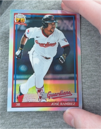 2026 Topps Chrome 75 Years #91CB-9 José Ramírez — front