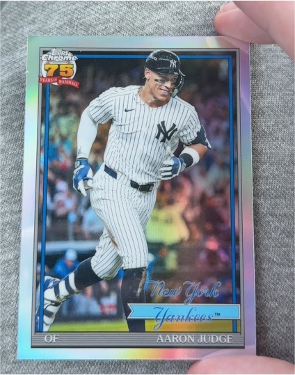 2026 Topps Chrome 75 Years of Baseball #91CB-2 Aaron Judge — front