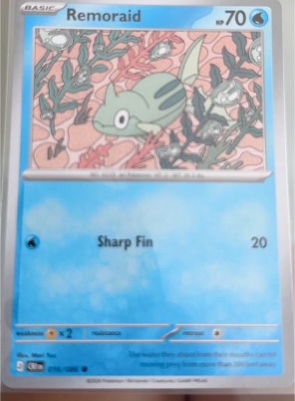 2026 Pokemon Chaos Rising #016 Remoraid — front