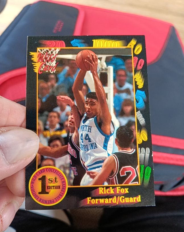 1992 Wild Card Collegiate #19 Rick Fox — front