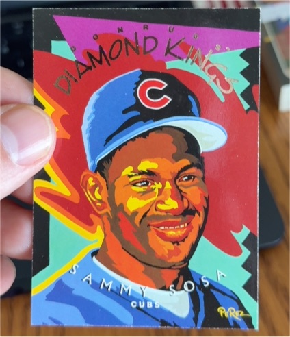 1995 Donruss Diamond Kings #DK-14 Sammy Sosa — front