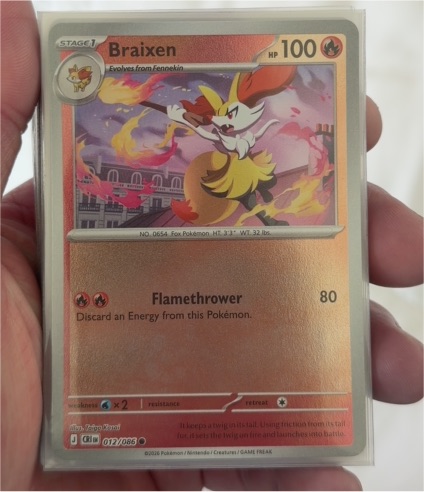 2026 Pokémon Chaos Rising #012 Braixen — front