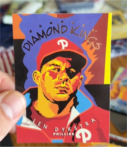 1995 Donruss Diamond Kings #DK-18 Lenny Dykstra — front