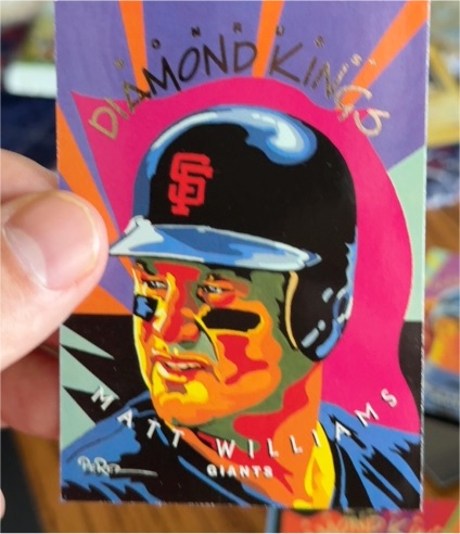 1995 Donruss Diamond Kings #DK-12 Matt Williams — front