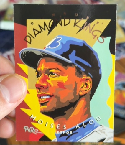 1995 Donruss Diamond Kings #DK-10 Moises Alou — front