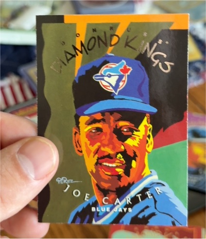 1995 Donruss Diamond Kings #DK-9 Joe Carter — front