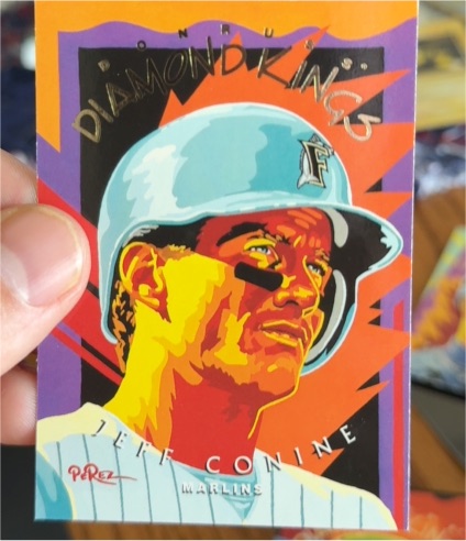 1995 Donruss Diamond Kings #DK-6 Jeff Conine — front