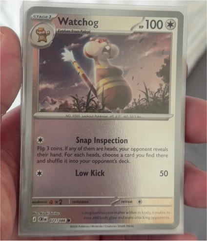 2011 Pokémon Emerging Powers #071 Watchog — front