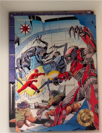 1993 Upper Deck Pyramid Valiant SOLAR MAN OF THE ATOM 6 #29 — front