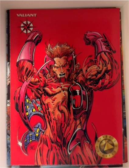 1993 Upper Deck The Valiant Era #64 X-O Manowar — front