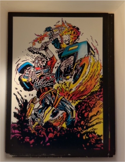 1992 Comic Images Marvel Ghost Rider II #50 Deathlock — front