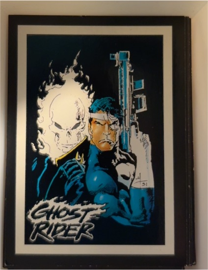 1992 Comic Images Marvel Ghost Rider II Glow in the Dark Vigilantes #G2 — front