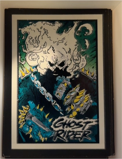 1992 Comic Images Ghost Rider II Glow in the Dark #G6 The Flames — front