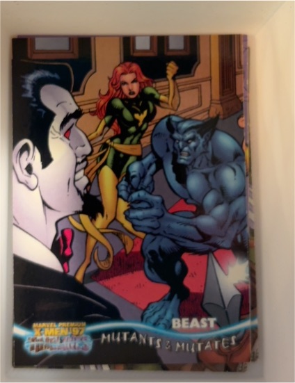 1997 Fleer Marvel Premium X-Men '97 Timelines #4 Beast — front