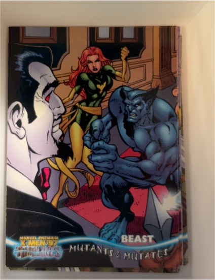 1997 Fleer Marvel Premium X-Men '97 Timelines #4 Beast — front
