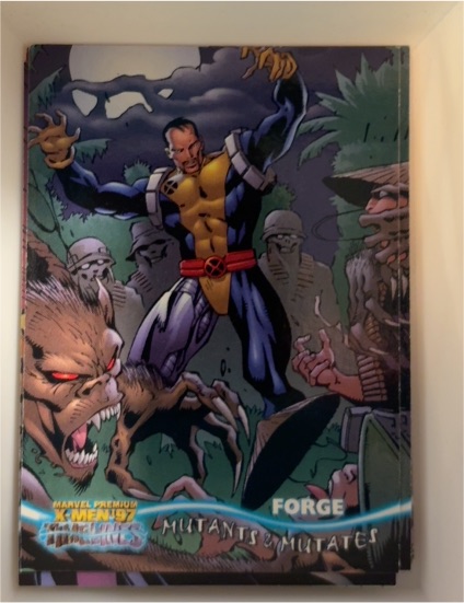 1997 Fleer Marvel Premium X-Men Timelines #16 Forge — front