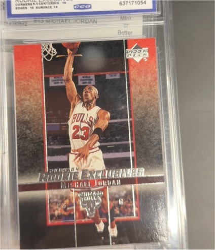 2003-04 Upper Deck Rookie Exclusives #60 Michael Jordan — front