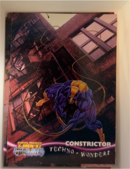 1997 Fleer Marvel Premium X-Men Timelines #74 Constrictor — front