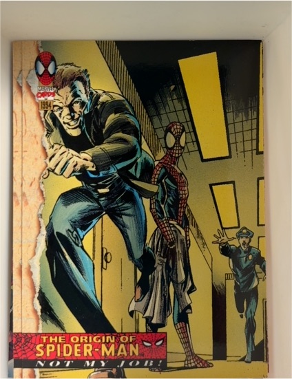 1994 Fleer Marvel Cards The Amazing Spider-Man #130 The Origin of Spider-Man — front