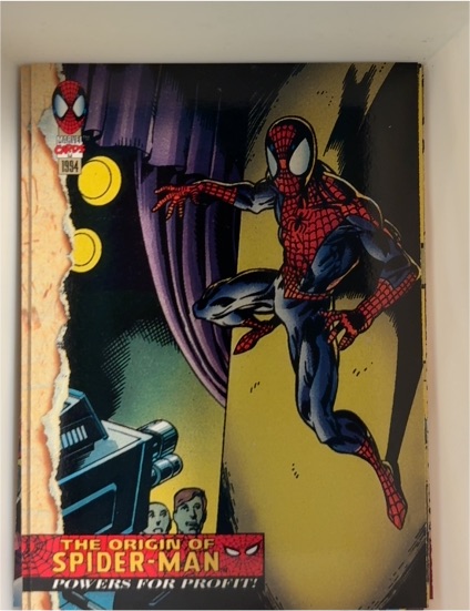 1994 Fleer Marvel The Amazing Spider-Man #129 Powers for Profit — front