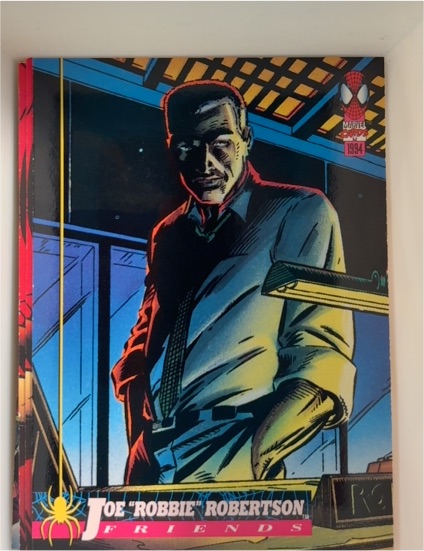 1994 Fleer Marvel The Amazing Spider-Man #126 Joe "Robbie" Robertson — front