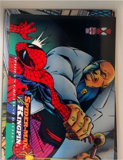 1994 Fleer The Amazing Spider-Man #111 Spider-Man vs. Kingpin — front