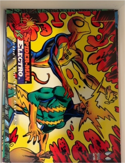 1994 Fleer The Amazing Spider-Man #108 Spider-Man vs Electro — front