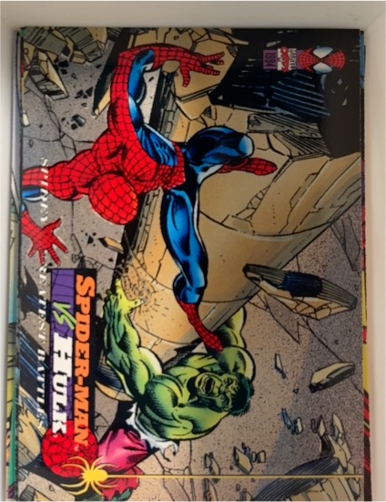 1994 Fleer The Amazing Spider-Man #107 Spider-Man vs Hulk — front