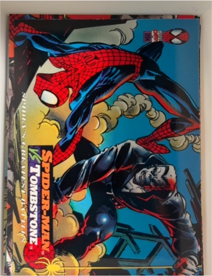 1994 Fleer Marvel The Amazing Spider-Man #105 Spider-Man vs Tombstone — front