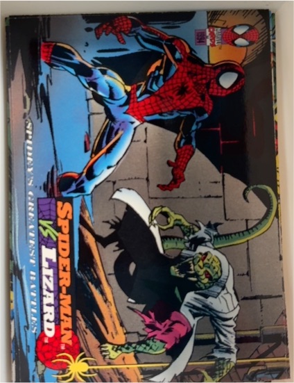 1994 Fleer The Amazing Spider-Man #102 Spider-Man vs Lizard — front