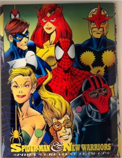 1994 Fleer Amazing Spider-Man #95 Spider-Man & New Warriors — front
