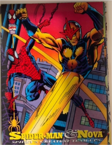 1994 Fleer Amazing Spider-Man #94 Spider-Man & Nova — front