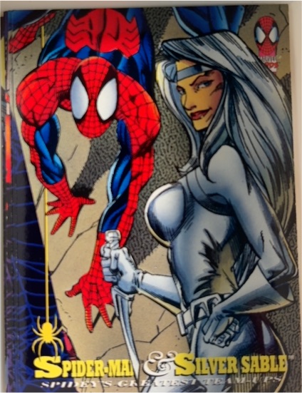 1994 Fleer The Amazing Spider-Man #92 Spider-Man and Silver Sable — front