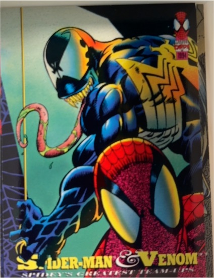 1994 Fleer Marvel Comics Spider-Man Team Ups #89 Spider-Man & Venom — front