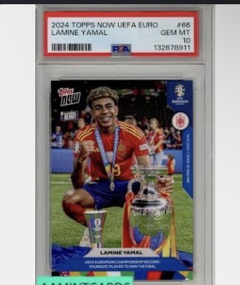 2024 Topps Now UEFA Euro #66 Lamine Yamal — front