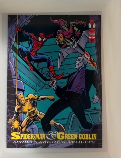 1994 Fleer Amazing Spider-Man & Green Goblin #86 Spidey's Greatest Team-Ups — front