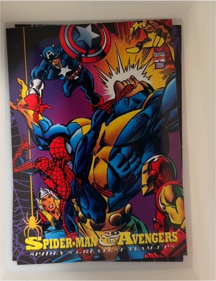 1994 Fleer Amazing Spider-Man #85 Spider-Man and Avengers — front