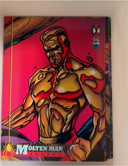 1994 Fleer Amazing Spider-Man #77 Molten Man — front