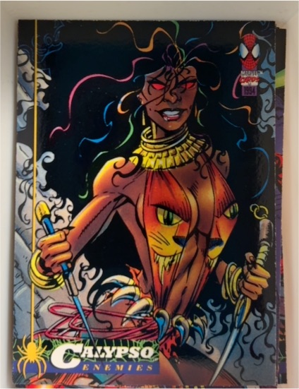 1994 Fleer Marvel Trading Card Calypso Enemies #45 — front