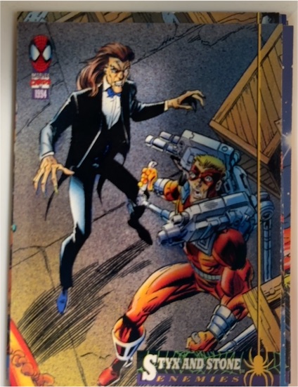 1994 Fleer The Amazing Spider-Man #35 Styx and Stone — front