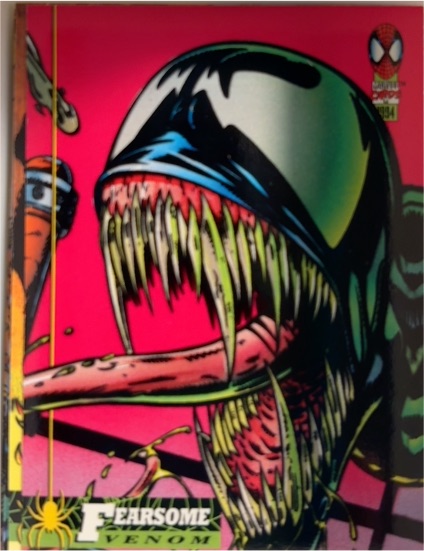 1994 Fleer Marvel Comics Venom #15 Fearsome Venom — front