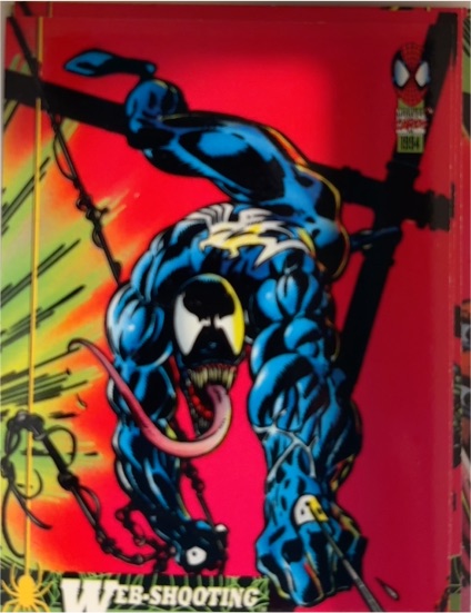 1994 Fleer Marvel Cards Web-Shooting Venom #11 — front